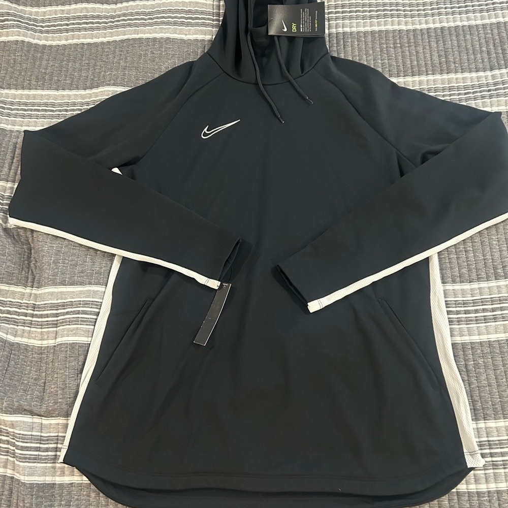 Nike Black and White Pullover Hoodie